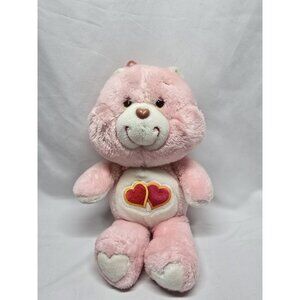 Vintage Kenner Care Bears Love A Lot Bear 13" Pink 2-Hearts 1983 80s Read Info